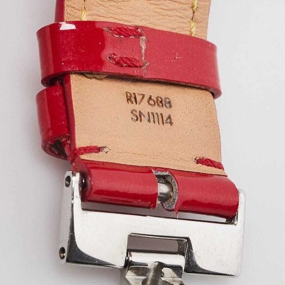 Louis Vuitton 28mm Cerise Monogram Vernis And Diamond Saint Valentin Quartz W... - Picture 7 of 9